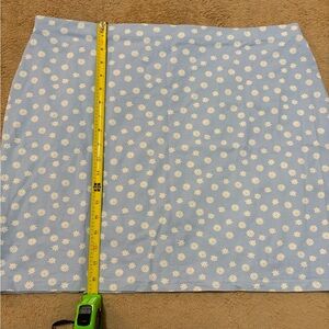 Abound Blue Daisy Print Mini Skirt – Size 2X – Pastel Floral